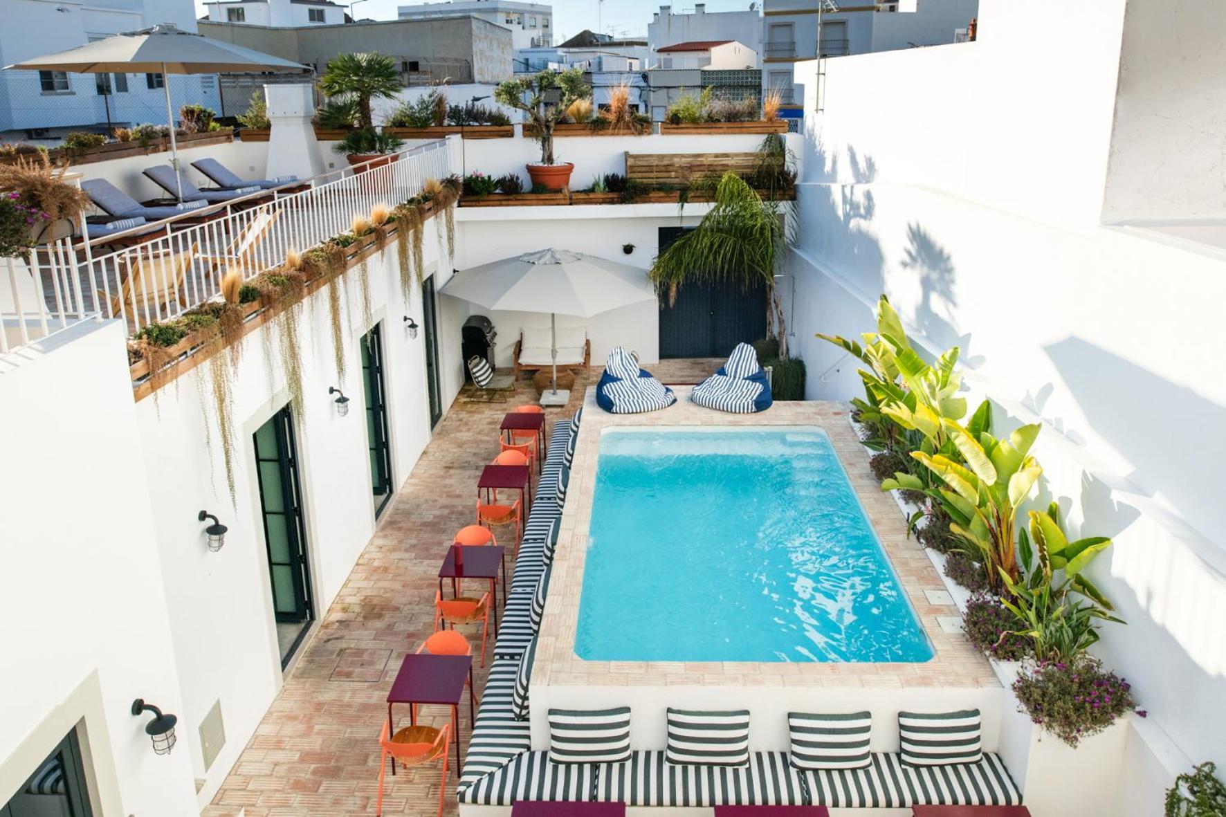Casa Rosa Villa With Pool In Olhao Centre Eksteriør billede