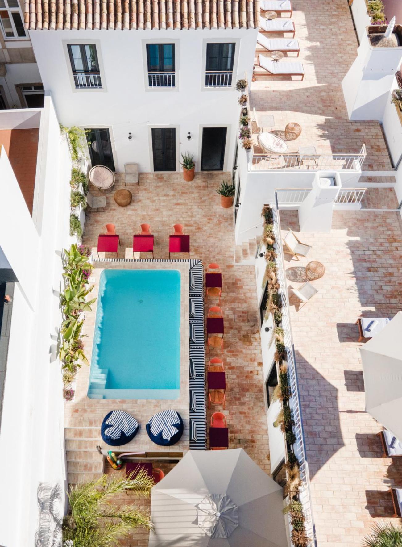 Casa Rosa Villa With Pool In Olhao Centre Eksteriør billede