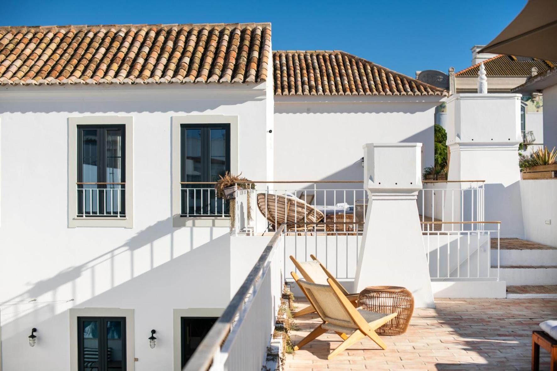 Casa Rosa Villa With Pool In Olhao Centre Eksteriør billede